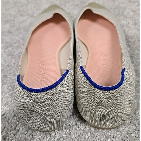 Rothys The Point Diamond Mettalic Flats Pointy Shoes Colorblock Women’s Size 8.5 - Picture 5 of 9
